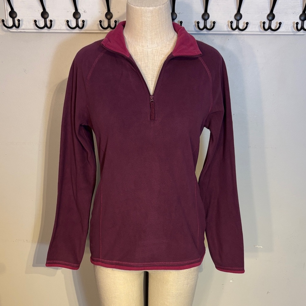 Plum Quarter-Zip Fleece Sweatshirt Mountain Warehouse NWT